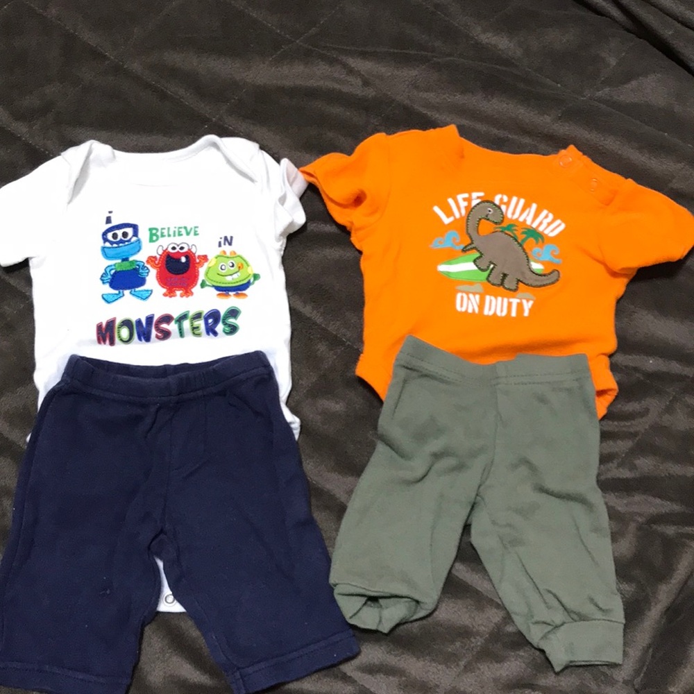Two Newborn Baby Boy Sets